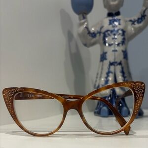 SEE Cat Eye Rhinestone Glasses